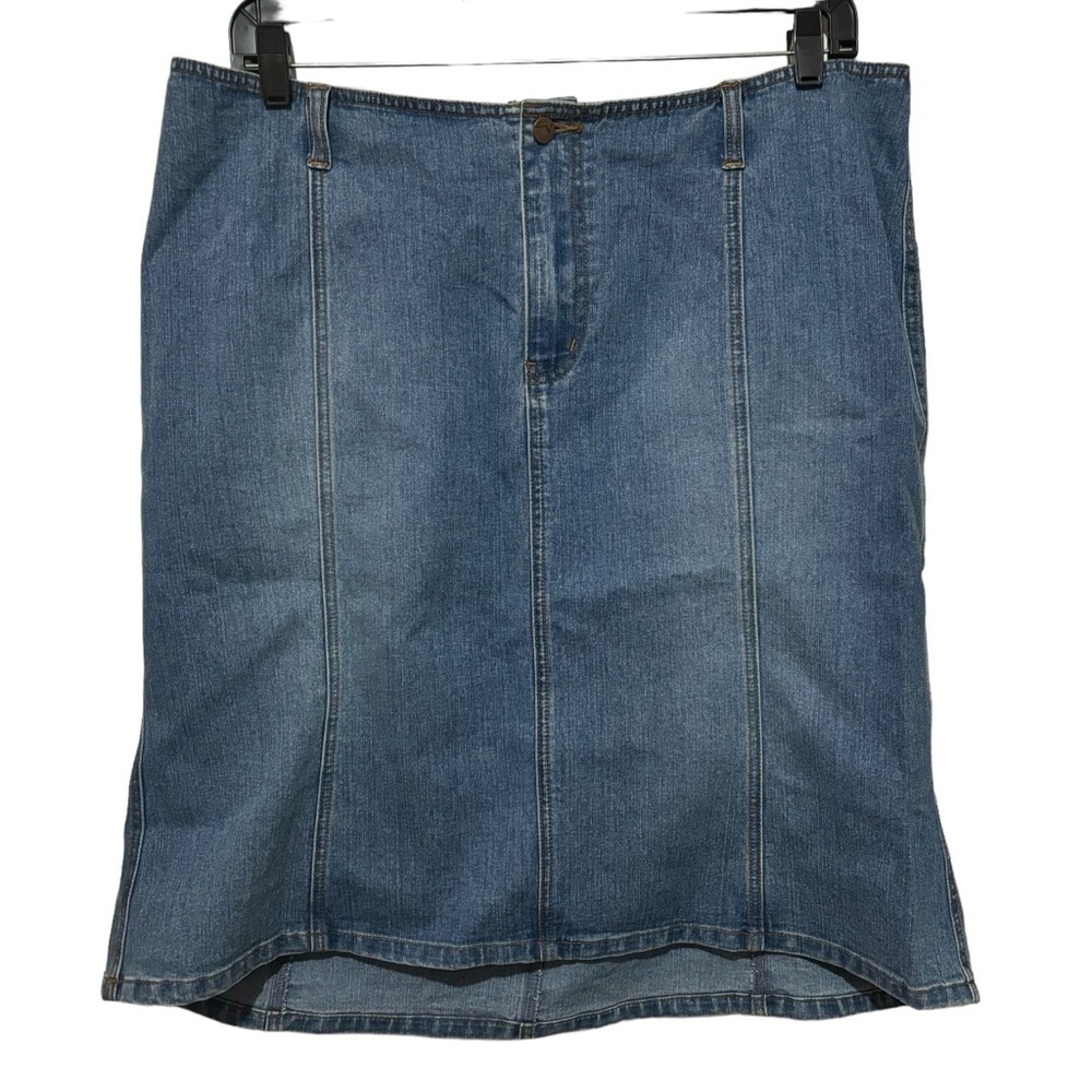 Venezia Denim Skirt Size 18 Western Boho Stretch Casual